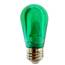 Green LED S14 Smooth Light Bulb LI-S14GR-PL